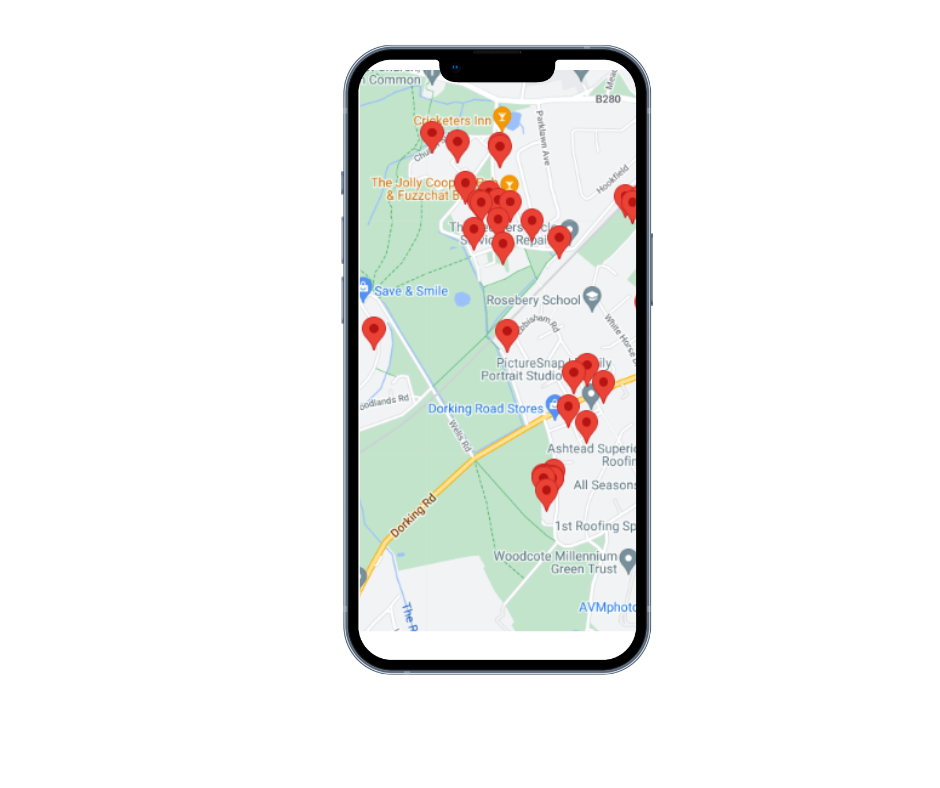 mobile-map-location-screen